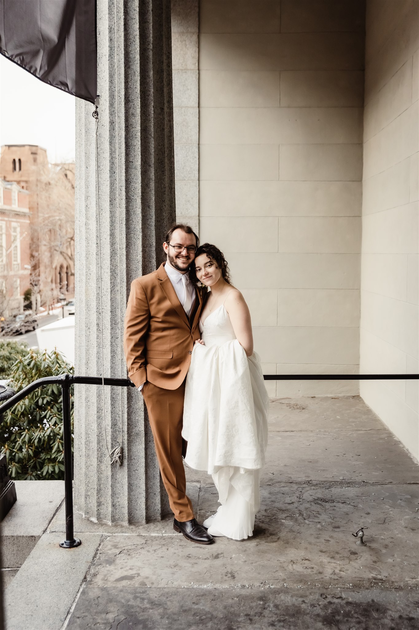Winter Wedding at The Providence Athenaeum - Caryn + Matt - FEATURED