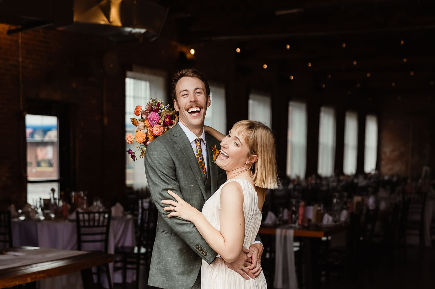Rainy Fall Wedding at The Guild in Pawtucket with Libby and Devlin