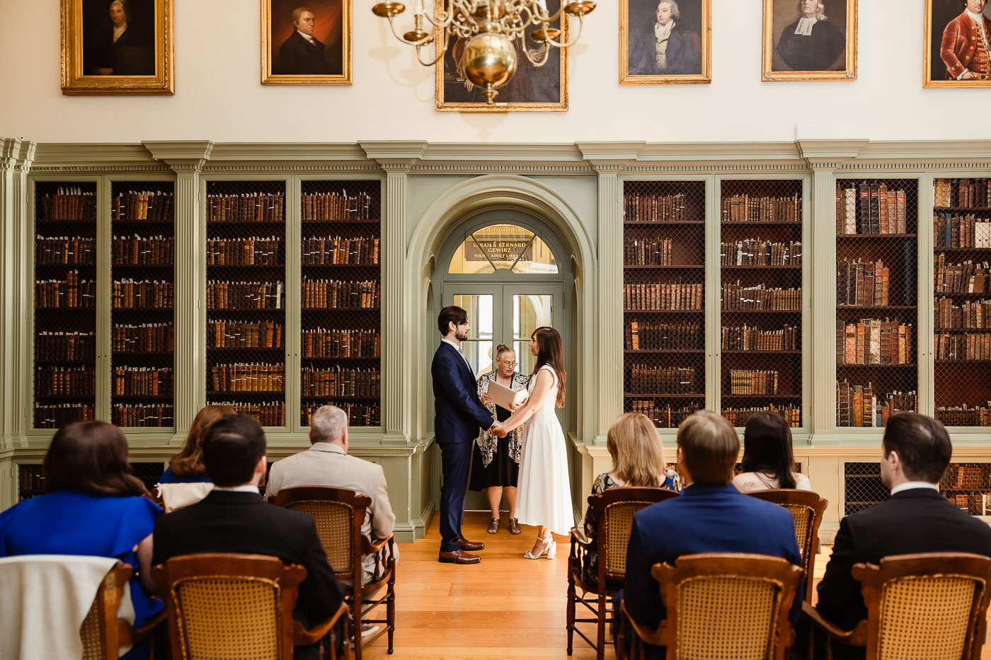 Intimate Elopement at the Redwood Library in Newport with Kayla + Ryan
